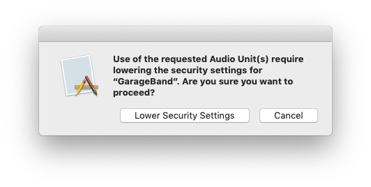 Garageband security